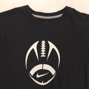 Nike Graphic Casual Crew Neck Short Sleeve Shirt Mens Size Large L Black